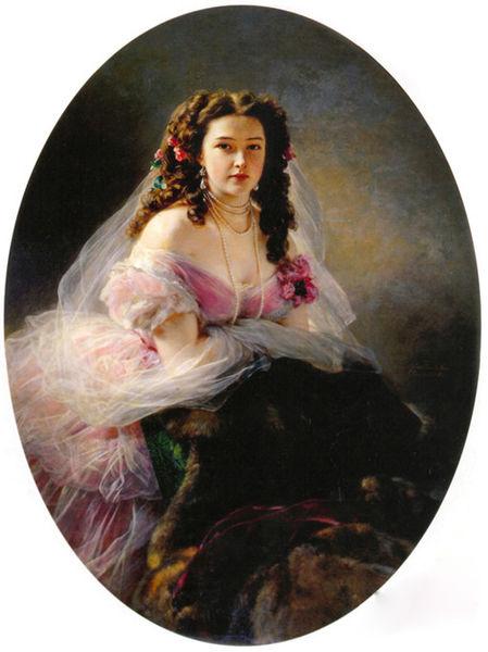 Franz Xaver Winterhalter Portrait of Madame Barbe de Rimsky-Korsakov oil painting image